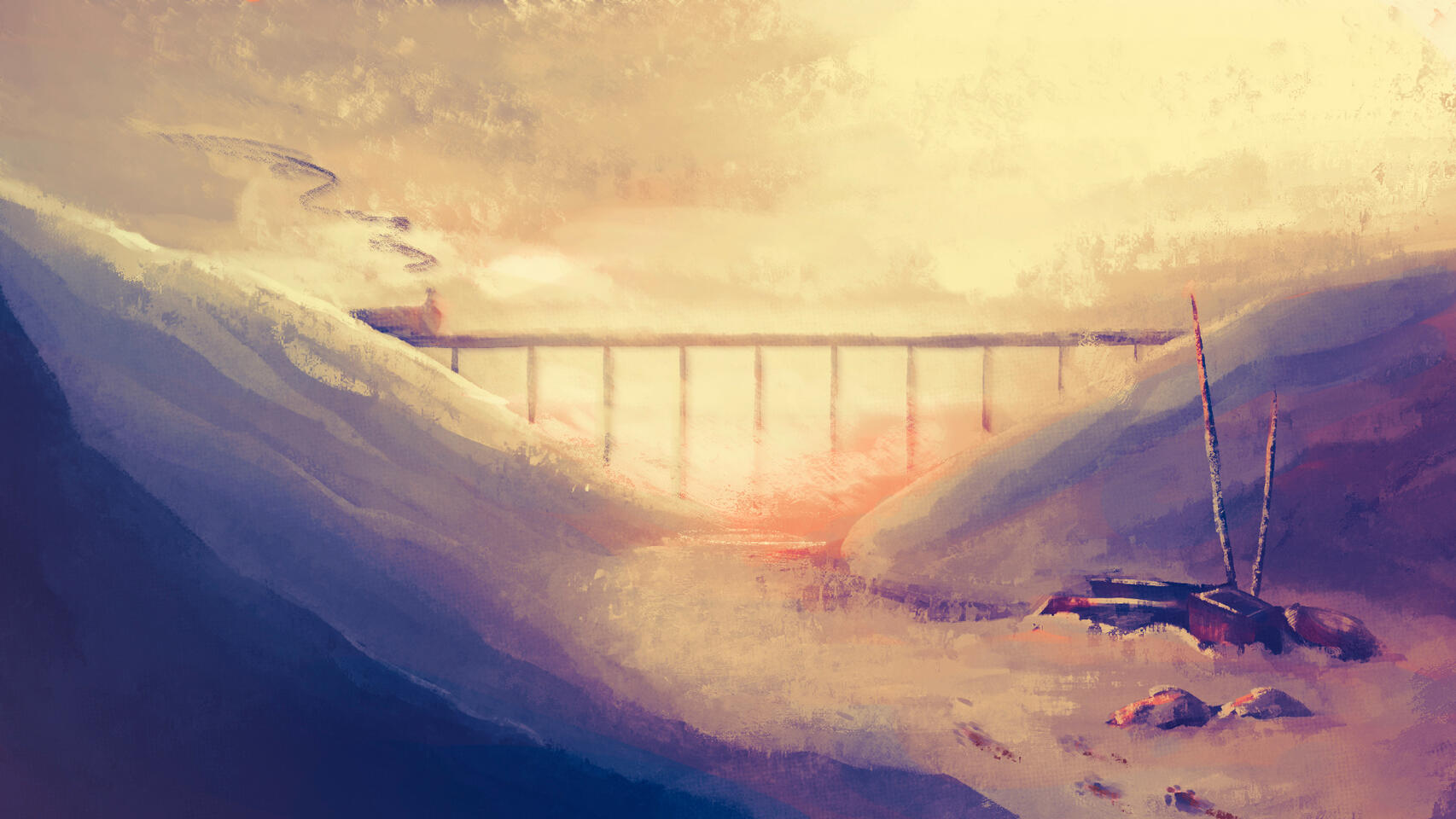 Frozen Factory Illustration Frozen Factory Illustration